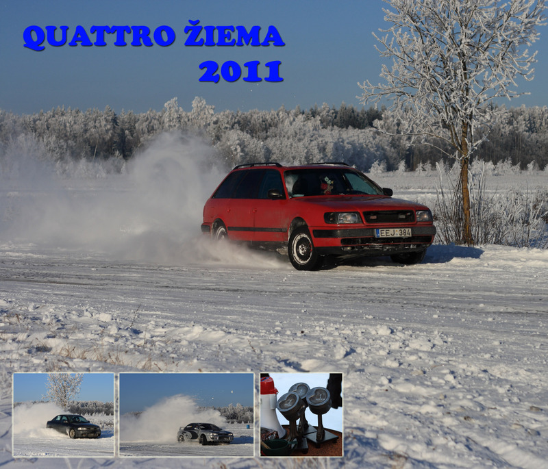 Draugiškas AWD automobilių slalomas ‘Quattro žiema 2011’