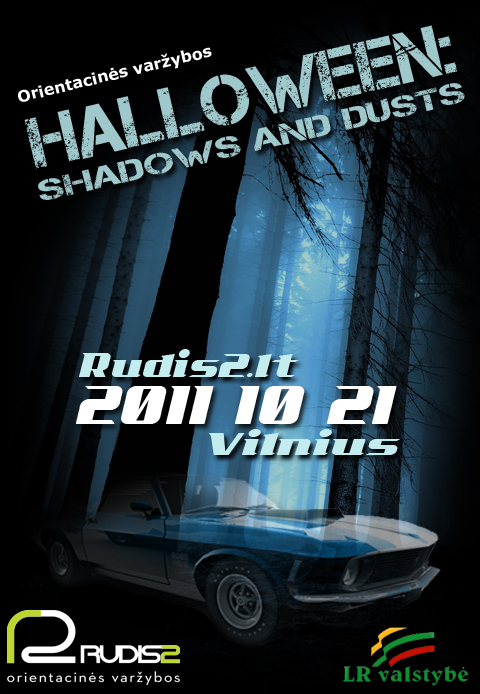 Orientacinės varžybos HALLOWEEN:shadows and dusts 2011 10 21