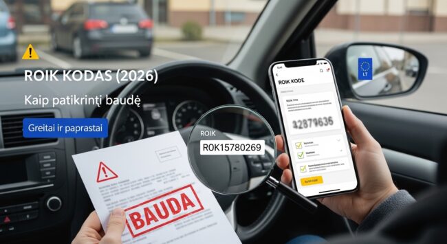 Kur rasti ROIK kodą