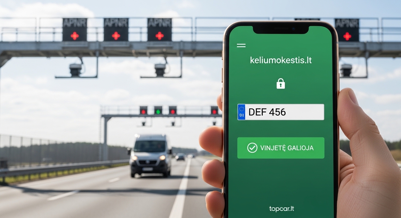 Kaip patikrinti, ar galioja kelių mokestis (vinjetė) 2026 m.? Kaip patikrinti, ar galioja kelių mokestis (vinjetė) 2026 m.?
